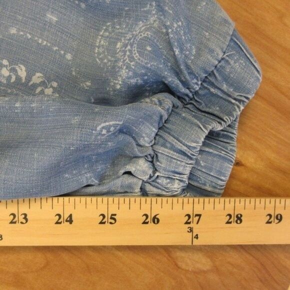 KNOX ROSE High Rise Paisley Drawstring Jogger Size XXL Lightweight 100% Lyocell - Picture 12 of 12